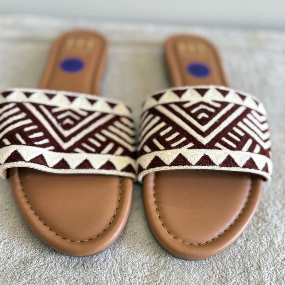 HAUTE HIPPIE Rianne Crochet Flat Slide Sandals Women’s 8.5 NEW‎ - Picture 5 of 6